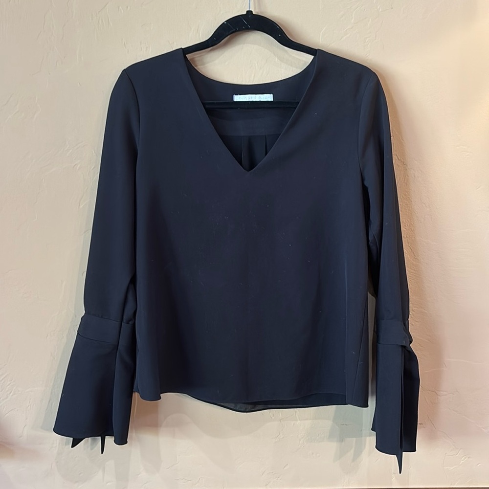 COOPER & ELLA Long sleeve black top